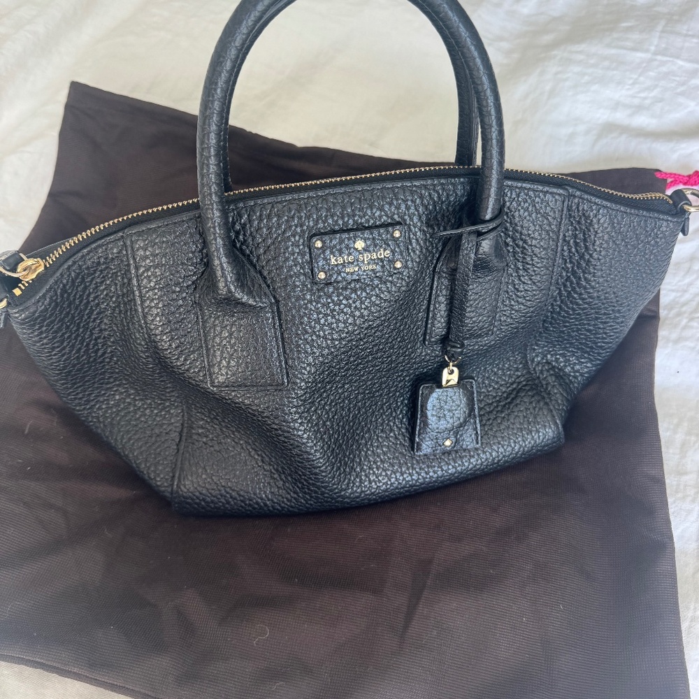 Black Kate Spade leather satchel